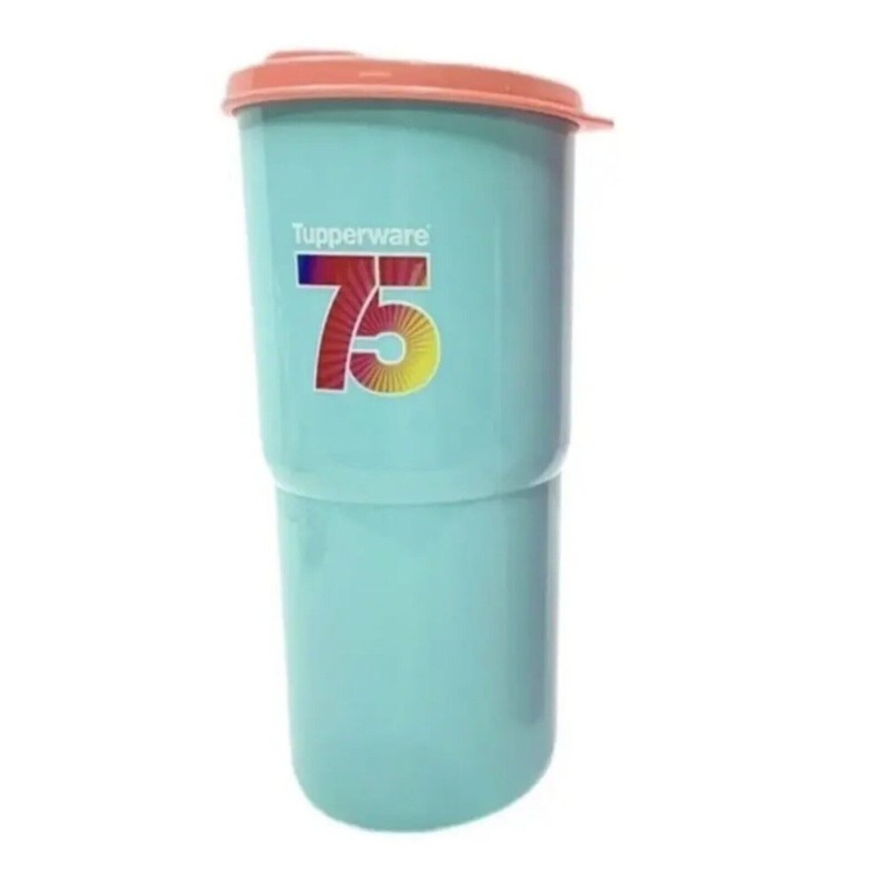 Tupperware Mega 75th Anniversary Tumbler 30 oz Thirstquake Coral and Pink NIP